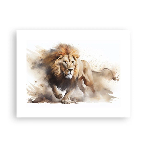 Affisch - Kungen har gett sig av - 40x30 cm