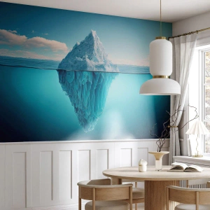 Självhäftande Fototapet Deluxe Sticker - Isdrottning - Isberg, Vatten, glaciär - 100x70 cm