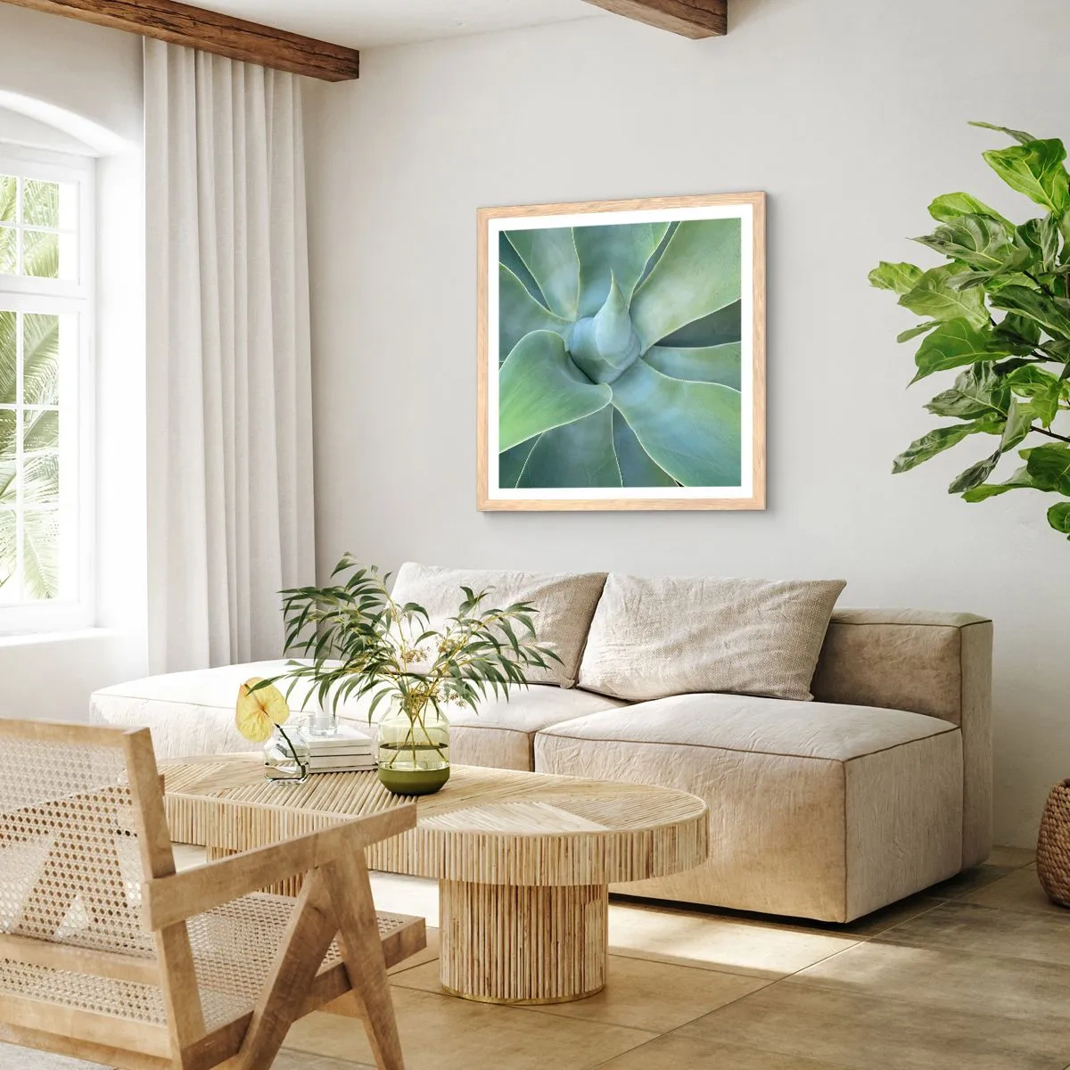 Affisch i ram av ljusek - Det gröna föds - 30x30 cm