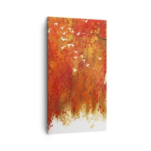 Canvastavla - Bild på duk - Flyger hon med oss? - 45x80 cm
