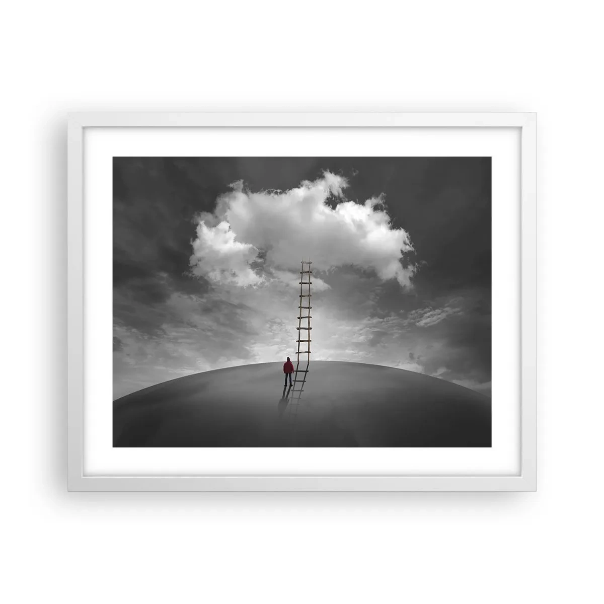 Affisch i vit ram - Allt är möjligt - 50x40 cm