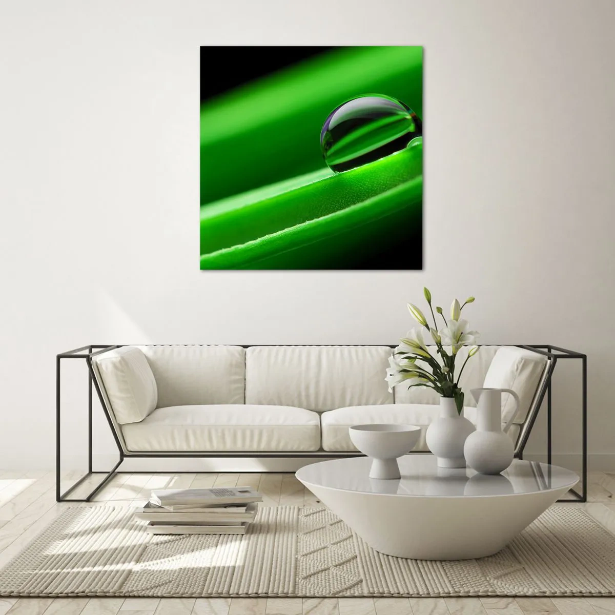 Glastavla - Bild på glas - Livet på nära håll - 50x50 cm