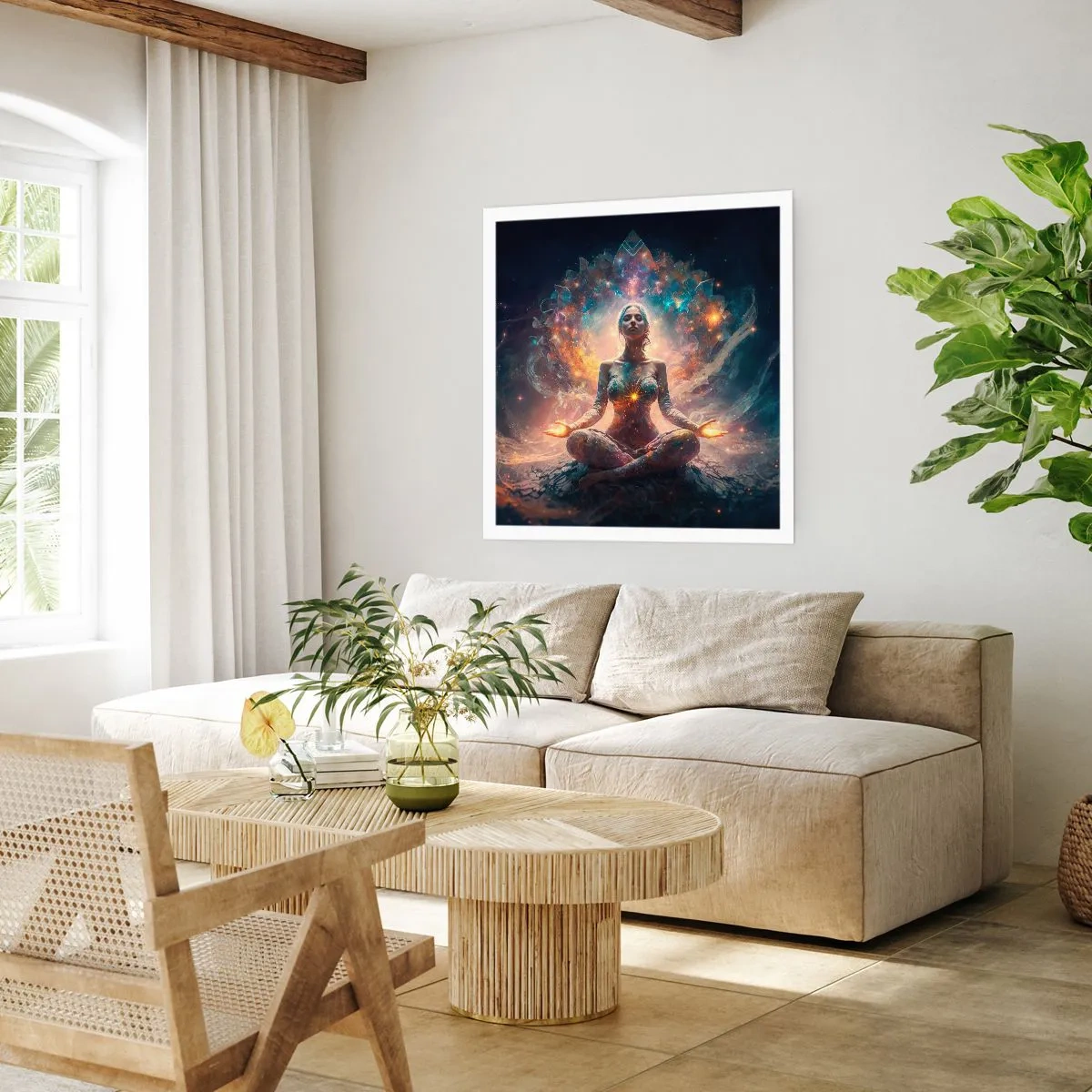 Affisch - Flöde av god energi - 40x40 cm