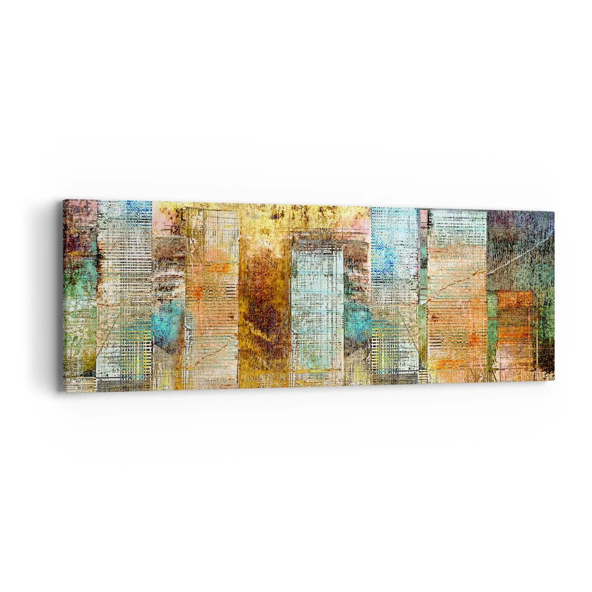 Canvastavla - Bild på duk - Solig metropol - 90x30 cm