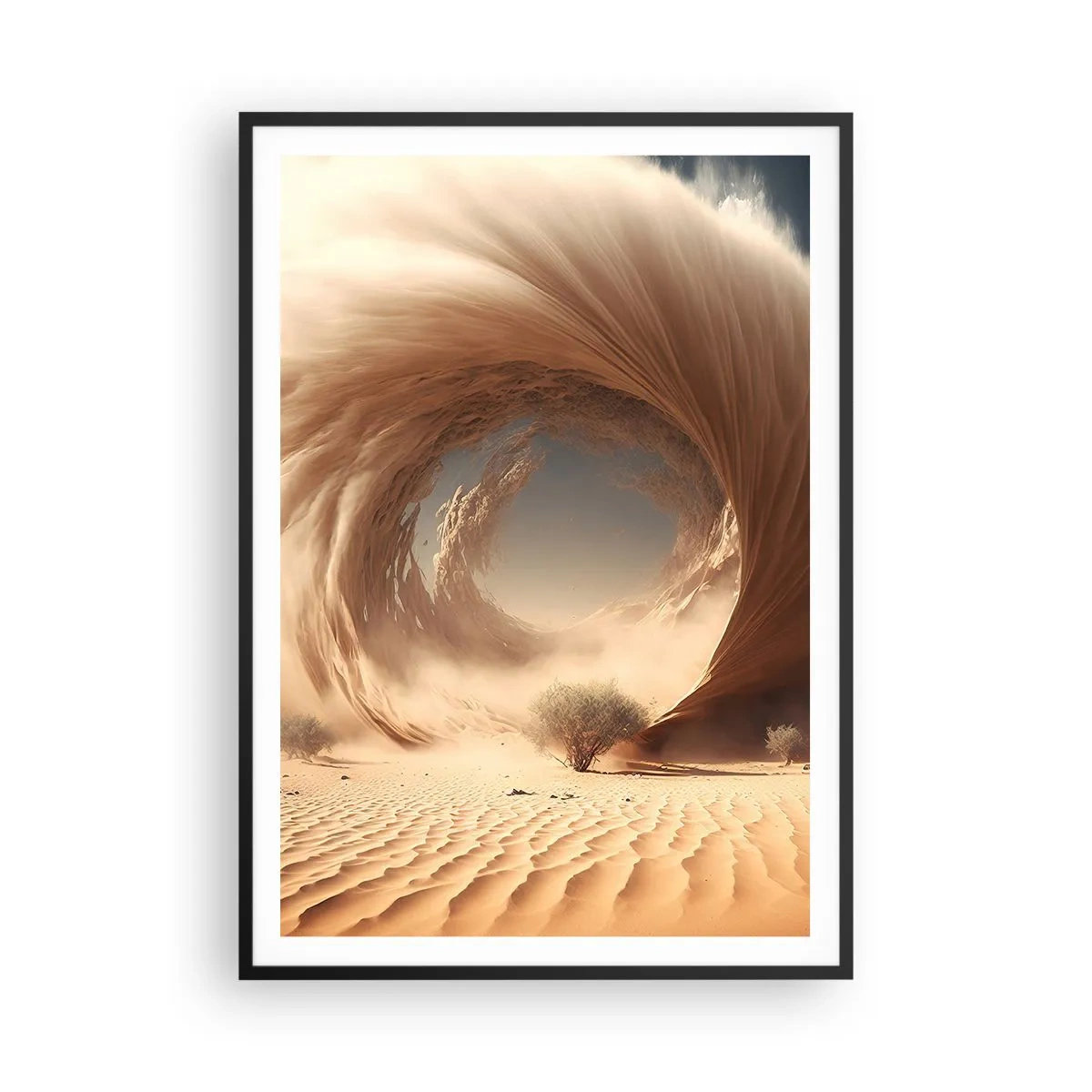 Affisch i svart ram - Öppen portal - 70x100 cm