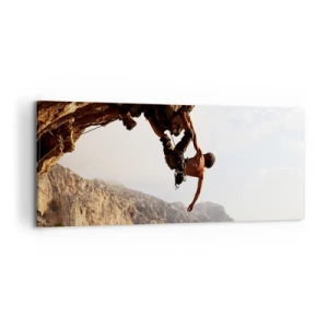 Canvastavla - Bild på duk - Världen i näven - 120x50 cm