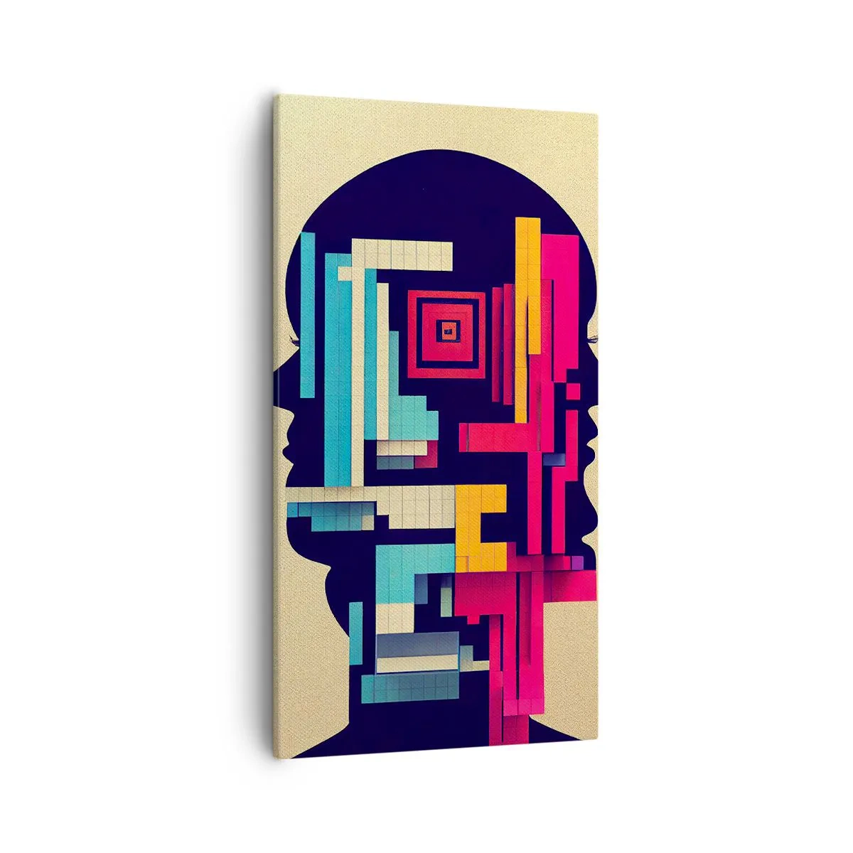 Canvastavla - Bild på duk - Nya band - 55x100 cm