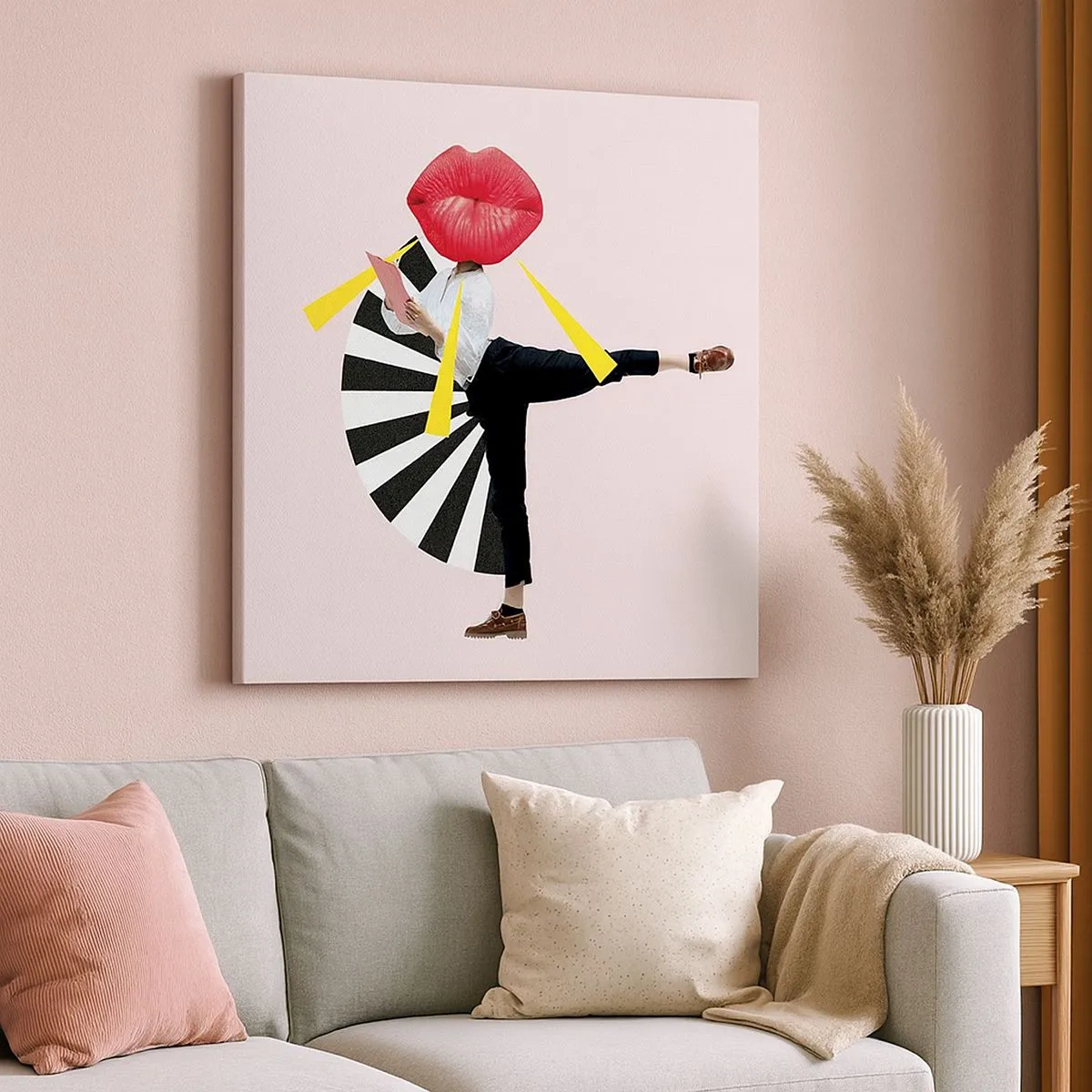 Canvastavla - Bild på duk - Surrealistisk pop-art - 30x30 cm