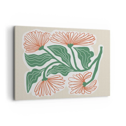 Canvastavla - Bild på duk - Folkligt och modernt - 100x70 cm