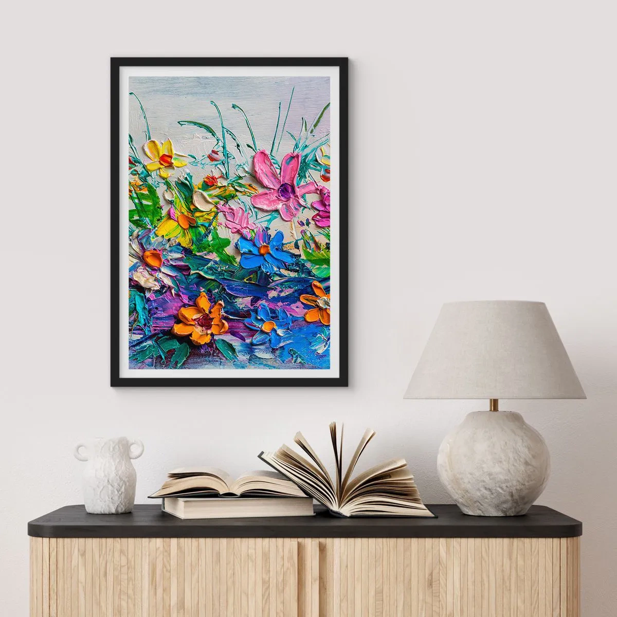 Affisch i svart ram - Icke stilleben - 40x50 cm