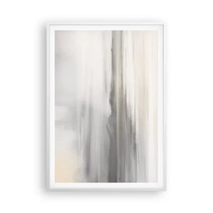 Affisch i vit ram - En eftertänksam bakgrund - 70x100 cm