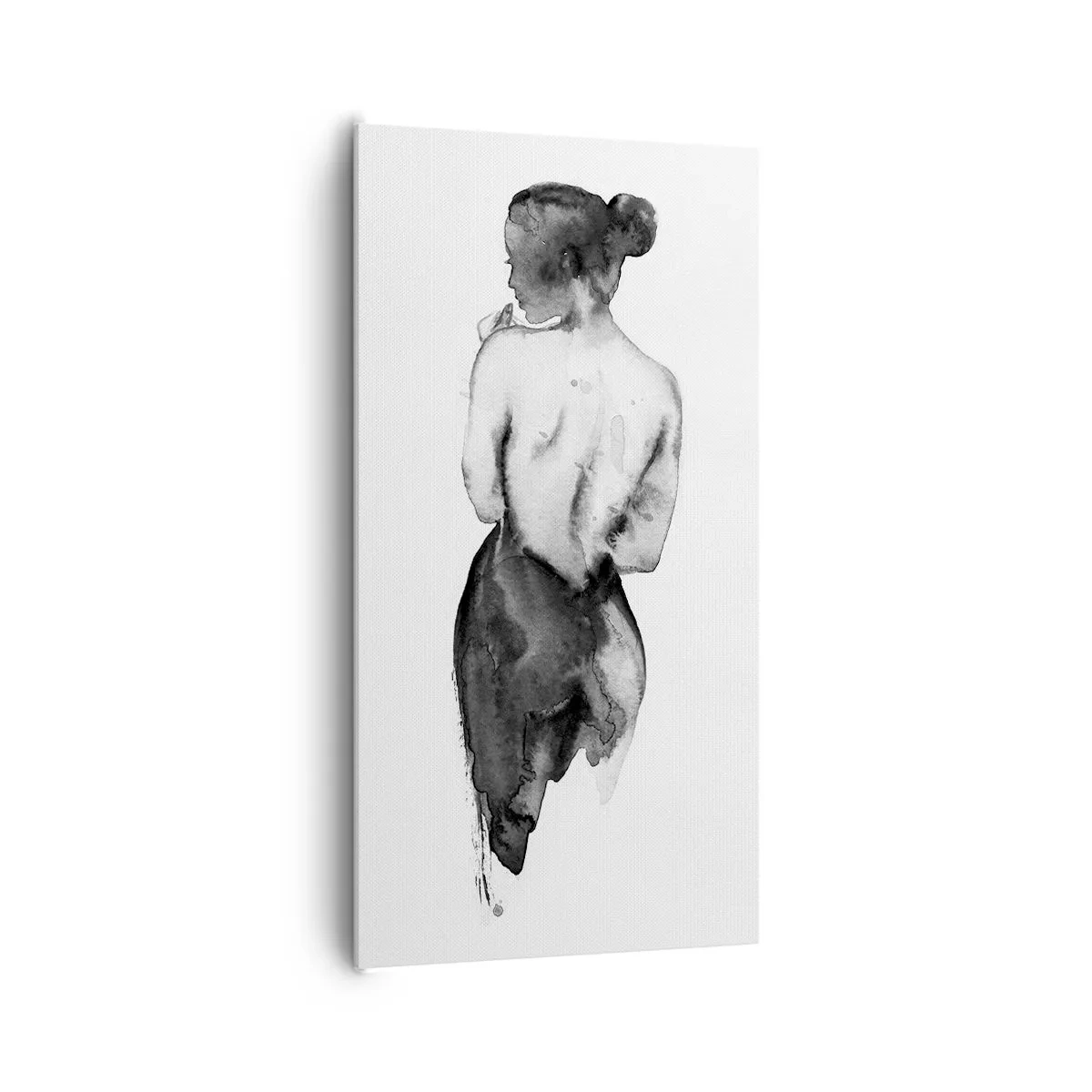 Canvastavla - Bild på duk - Världen försvinner i hennes närvaro - 65x120 cm