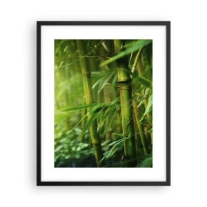 Affisch i svart ram - Lär känna grönskan i sig - 40x50 cm