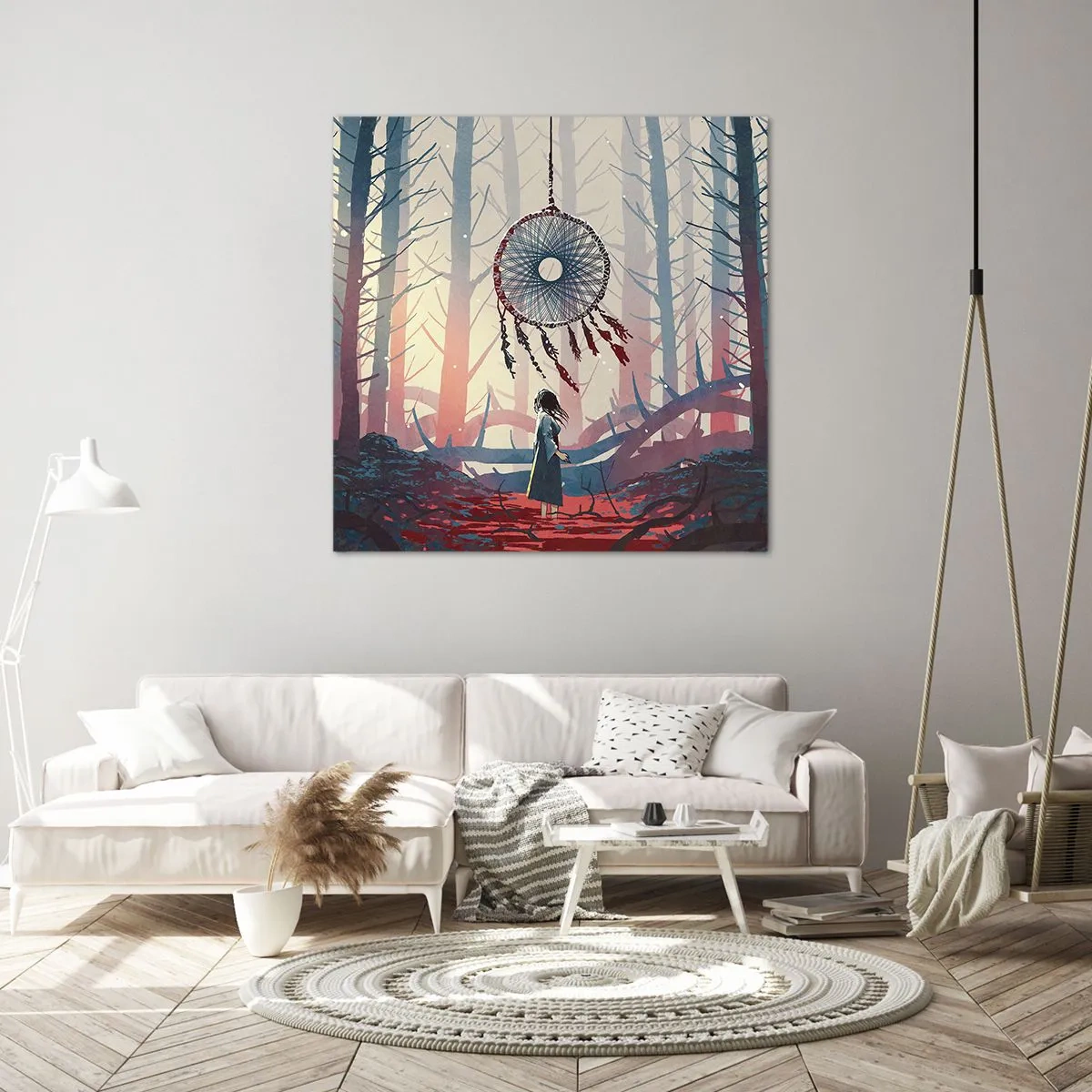 Canvastavla - Bild på duk - Hemlighetsfull ritual av lyckan - 50x50 cm