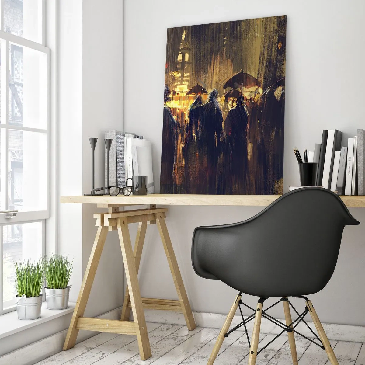 Glastavla - Bild på glas - Regnbekännare - 50x70 cm
