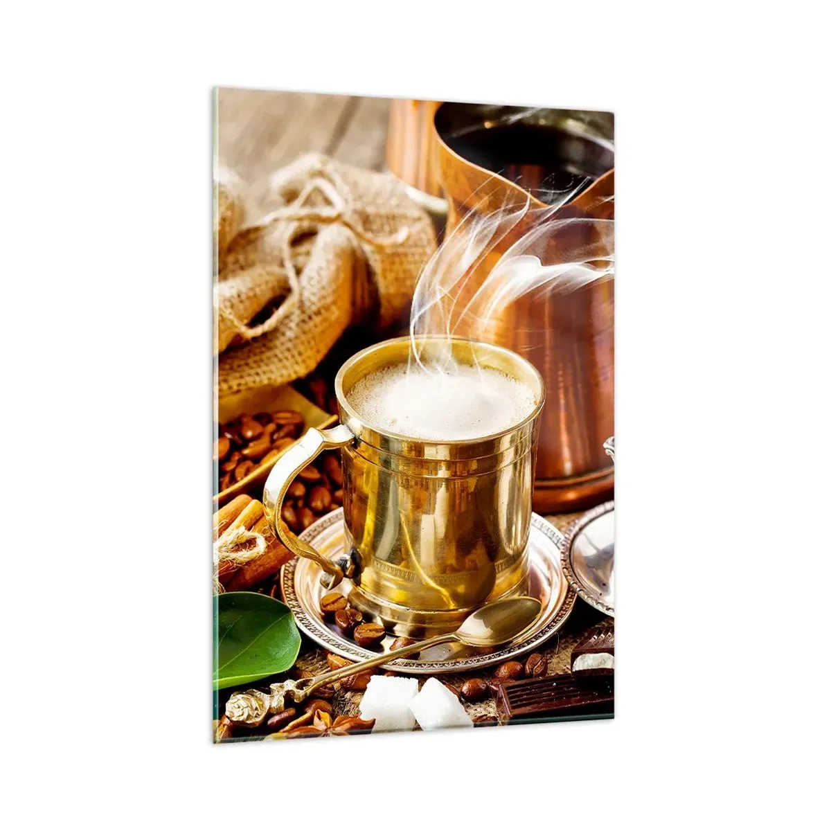 Glastavla - Bild på glas - Ha en trevlig dag! - 80x120 cm