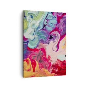 Canvastavla - Bild på duk - Färgerna föds - 50x70 cm