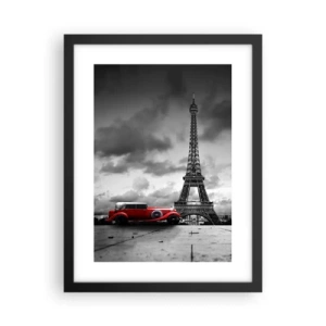 Affisch i svart ram - Inte så länge sedan i Paris - 30x40 cm