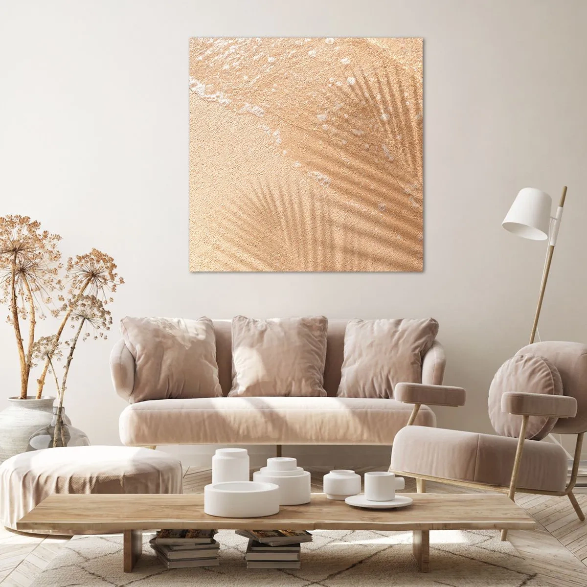 Canvastavla - Bild på duk - Heta sommarens skugga - 60x60 cm