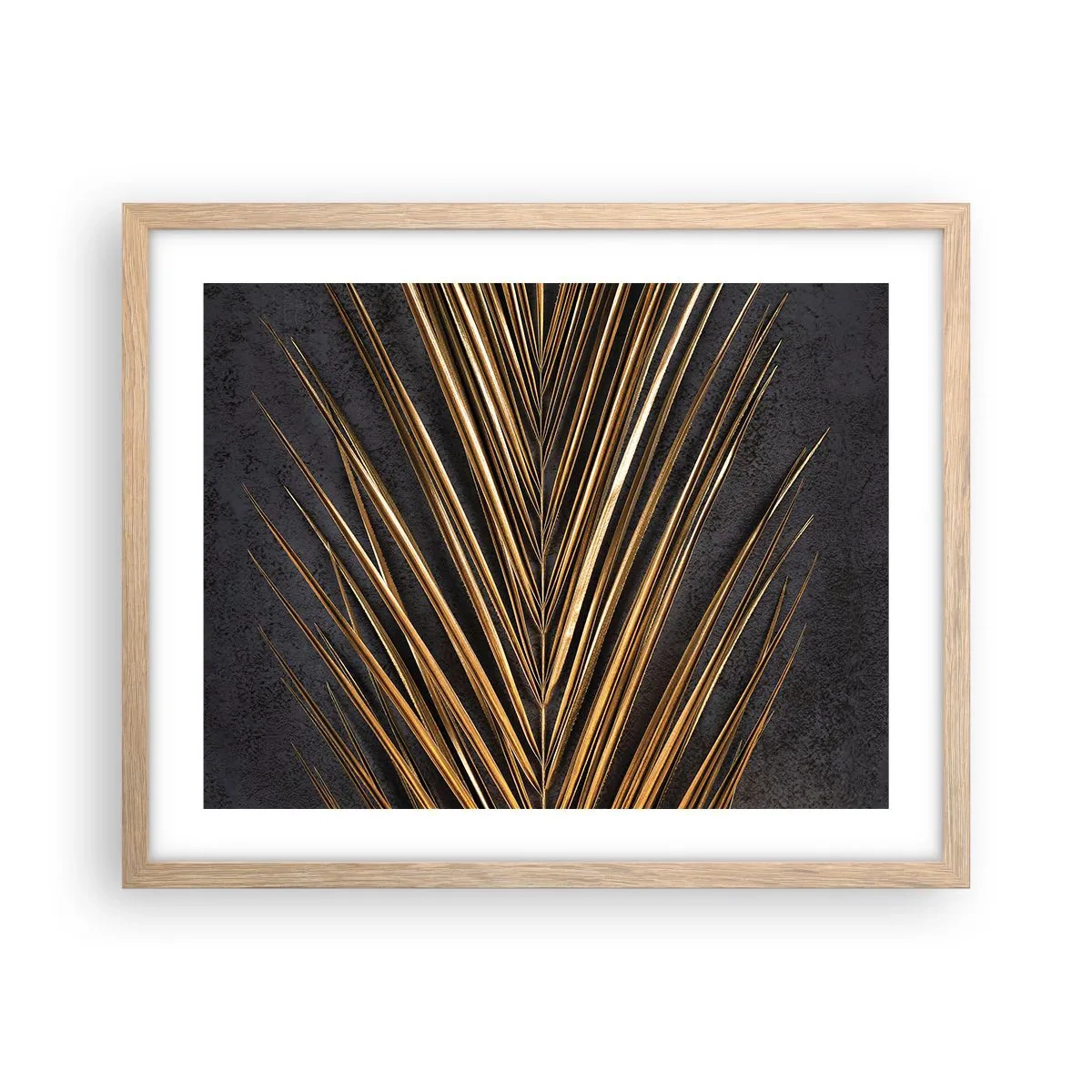 Affisch i ram av ljusek - Tropikens guld - 50x40 cm