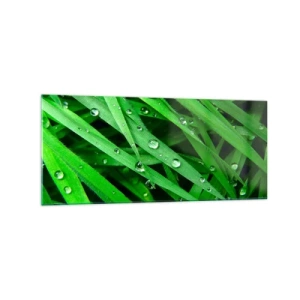 Glastavla - Bild på glas - Spela grönt - 120x50 cm