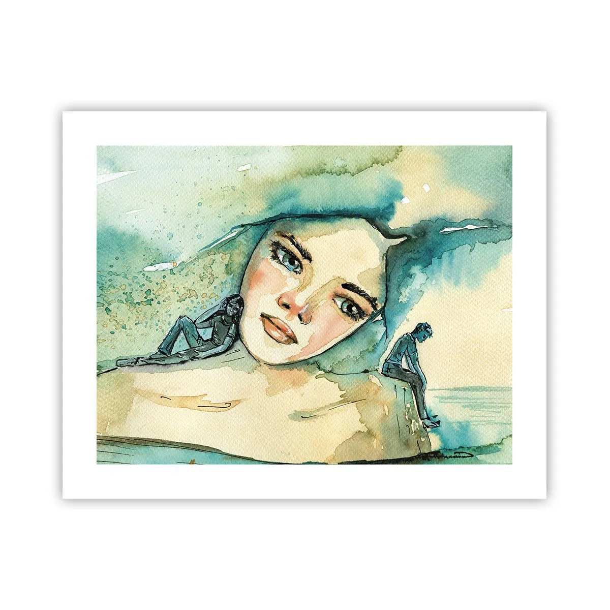 Affisch - Am I blue? - 50x40 cm