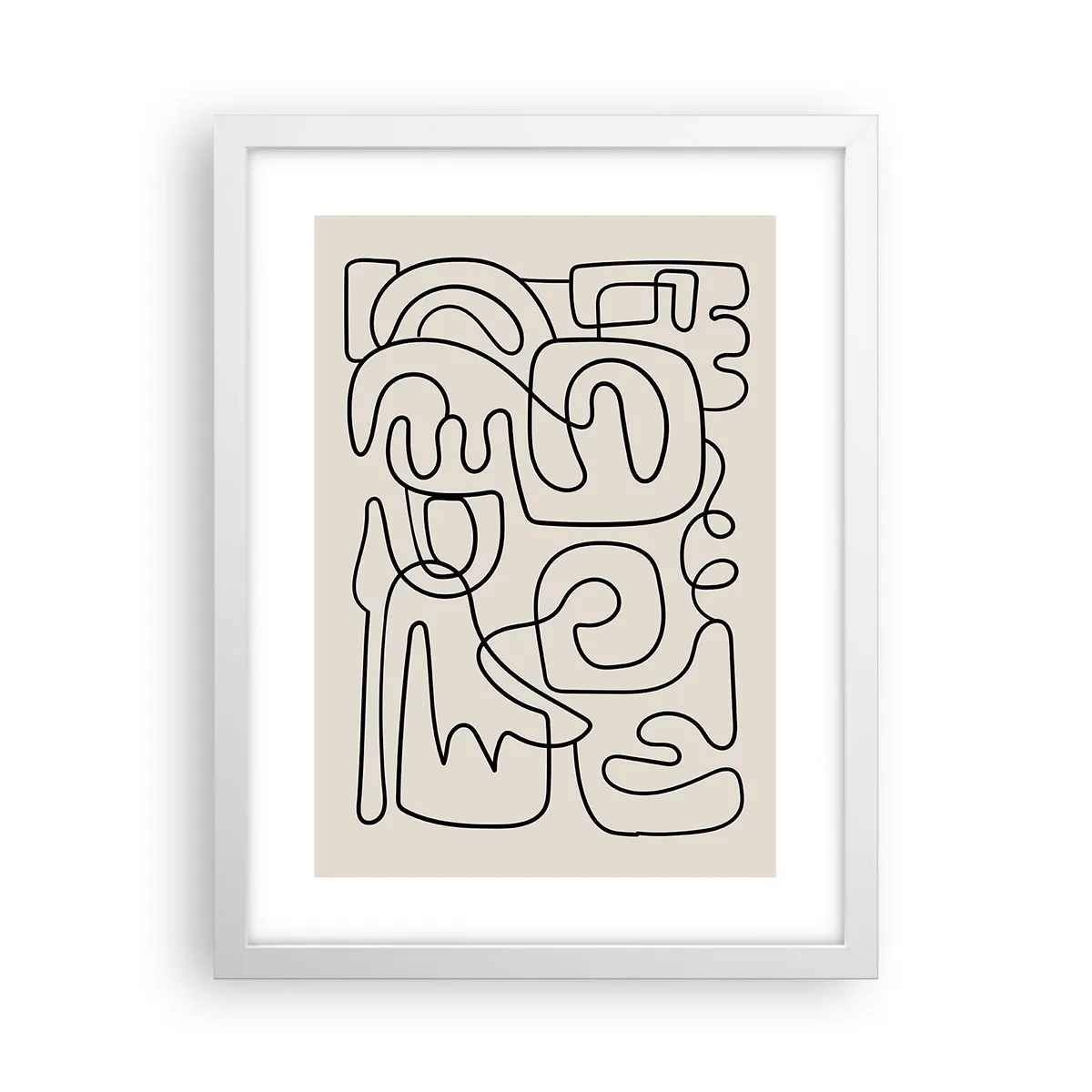 Affisch i vit ram - Följ spåret - 30x40 cm