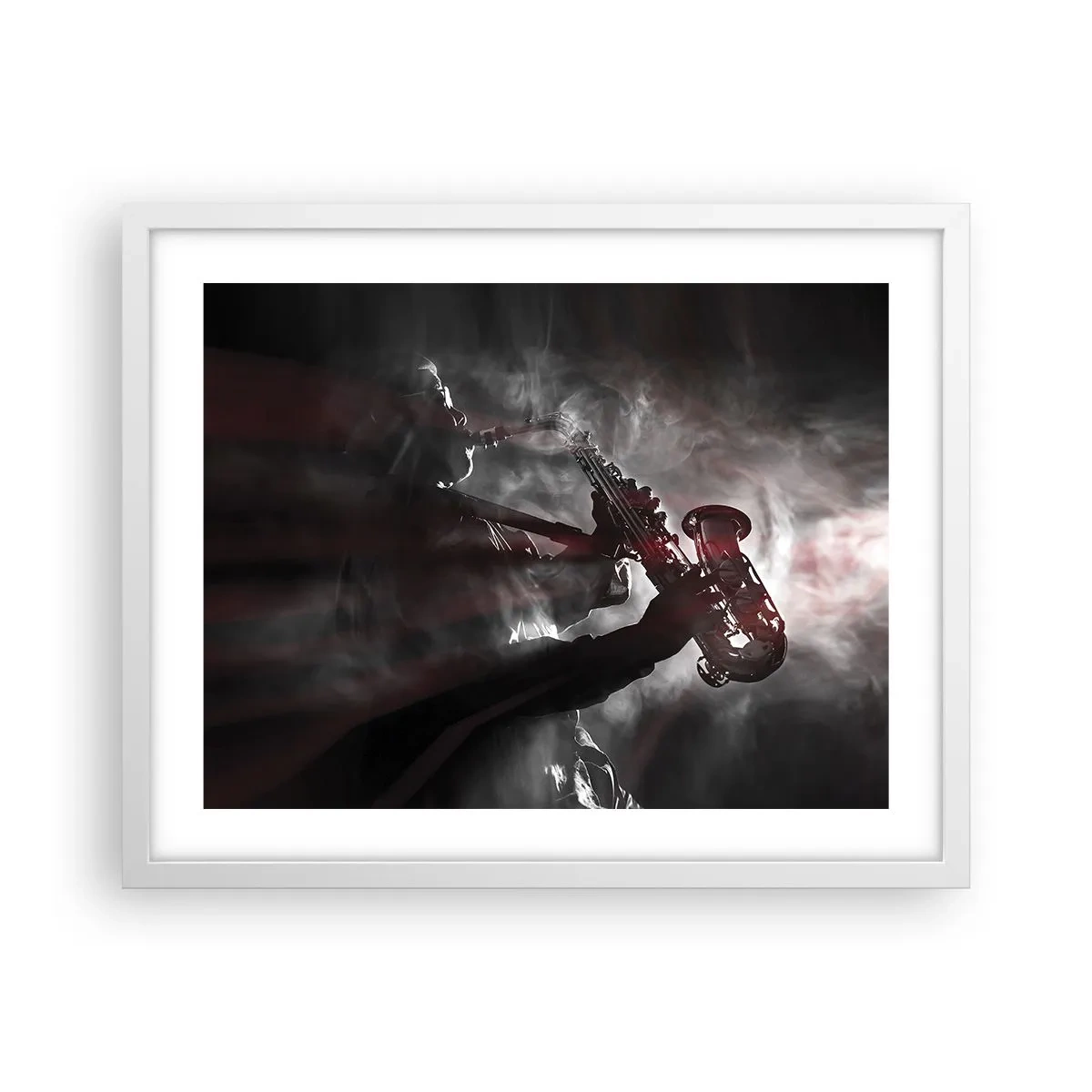 Affisch i vit ram - I jazzens ångor - 50x40 cm