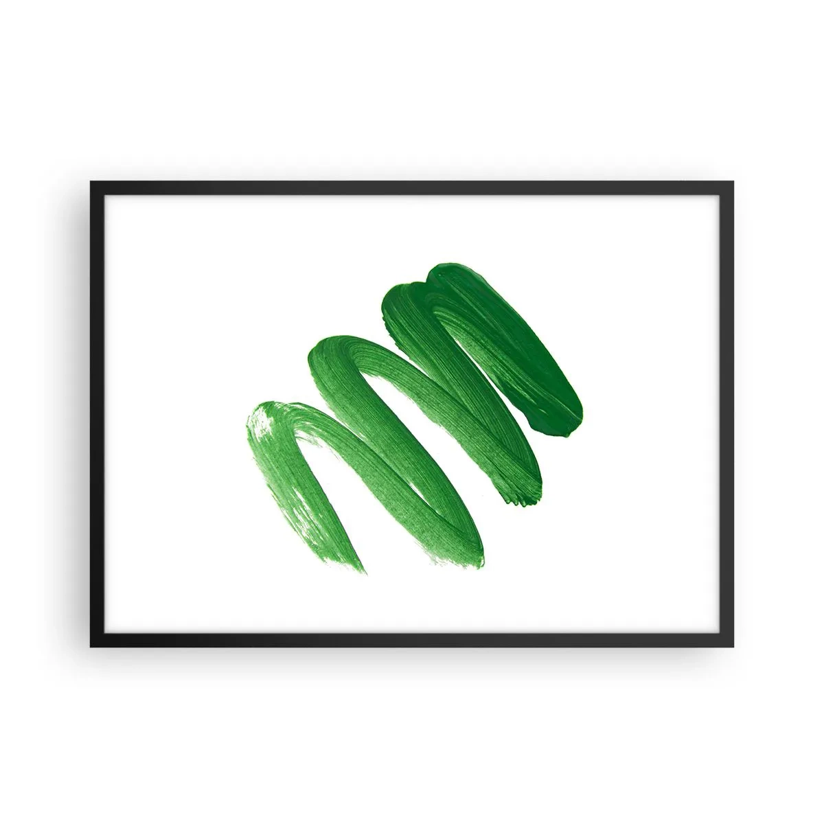 Affisch i svart ram - Ett grönt skämt - 70x50 cm