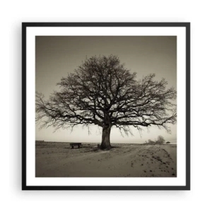 Affisch i svart ram - Härifrån till evighet - 60x60 cm