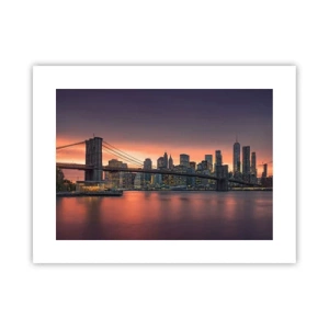 Affisch - Doppad i lila tystnad - 40x30 cm