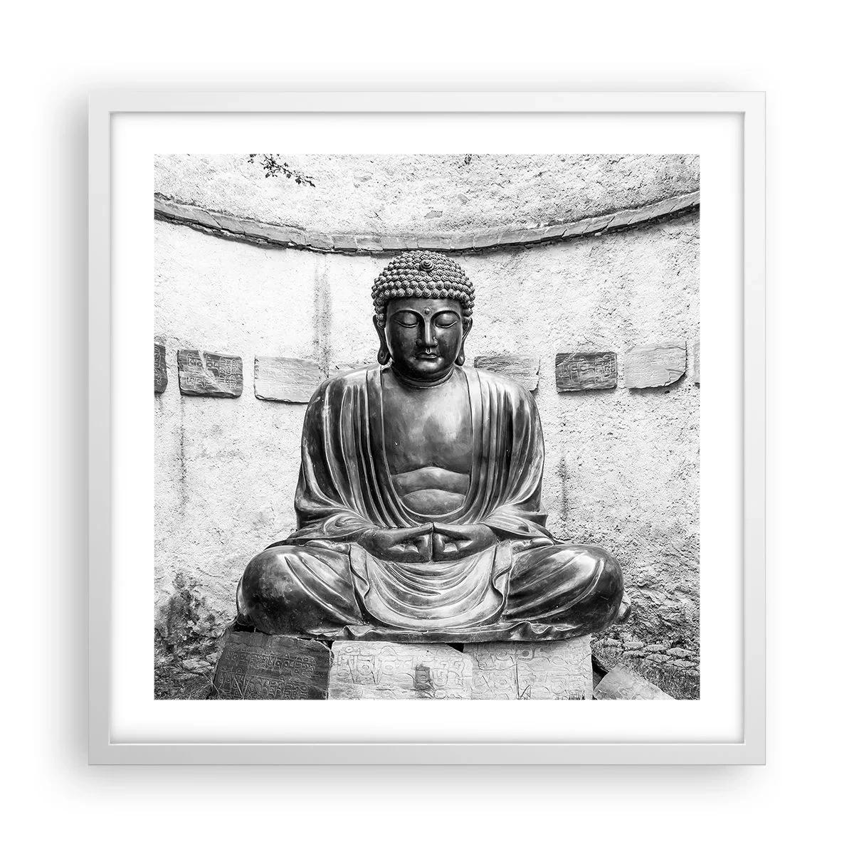 Affisch i vit ram - Hos lugnets källor - 50x50 cm