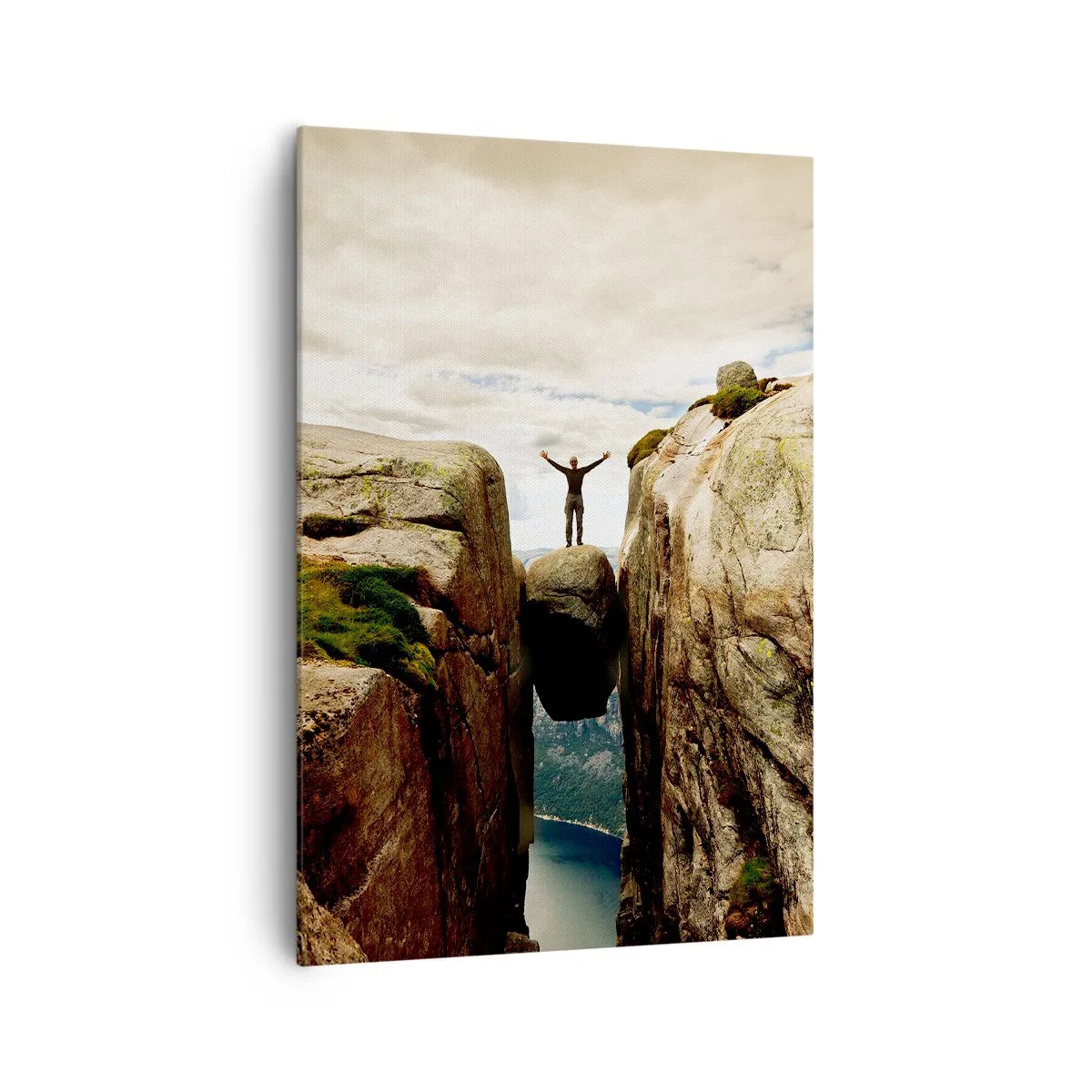 Canvastavla - Bild på duk - Hur jag mår?! - 70x100 cm