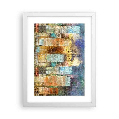 Affisch i vit ram - Solig metropol - 30x40 cm