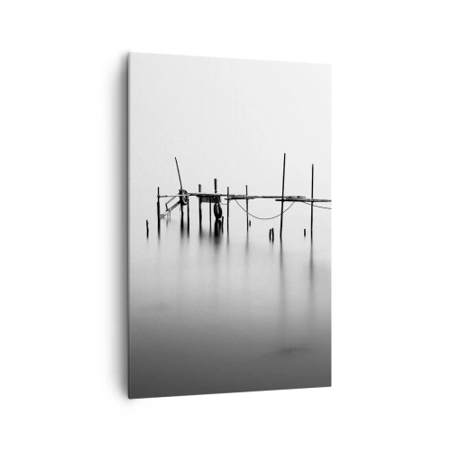 Canvastavla - Bild på duk - Och om världen inte finns? - 80x120 cm