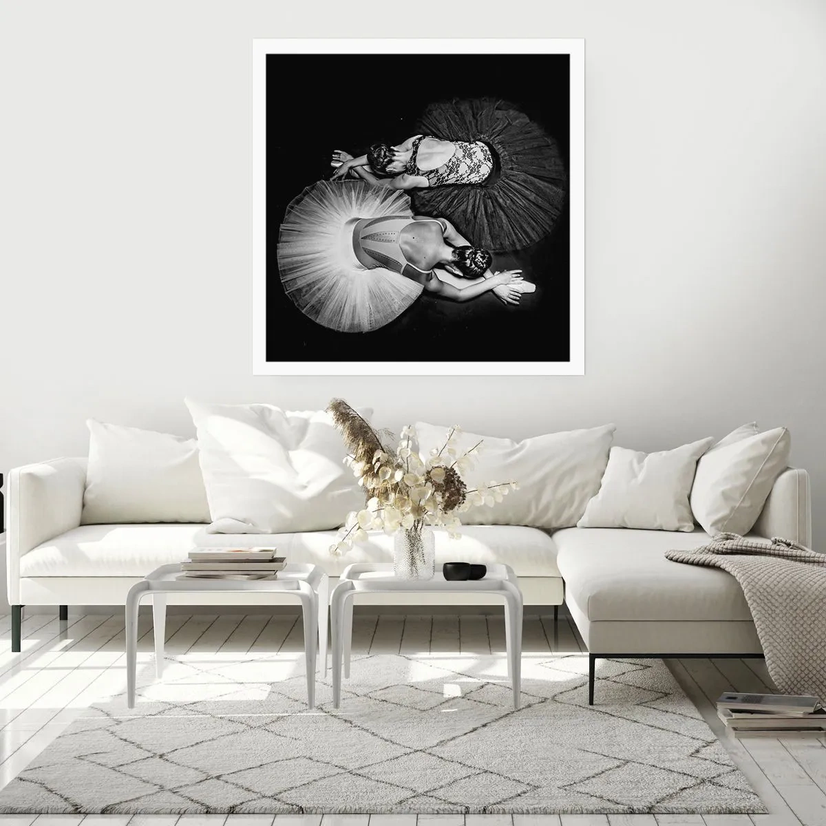 Affisch - Jin och jang – den perfekta balansen - 60x60 cm