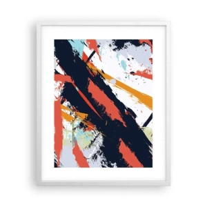 Affisch i vit ram - Dynamisk komposition - 40x50 cm