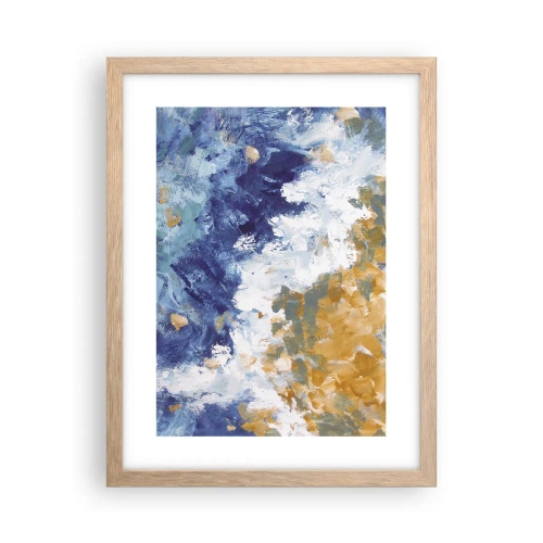 Affisch i ram av ljusek - Elementens dans - 30x40 cm