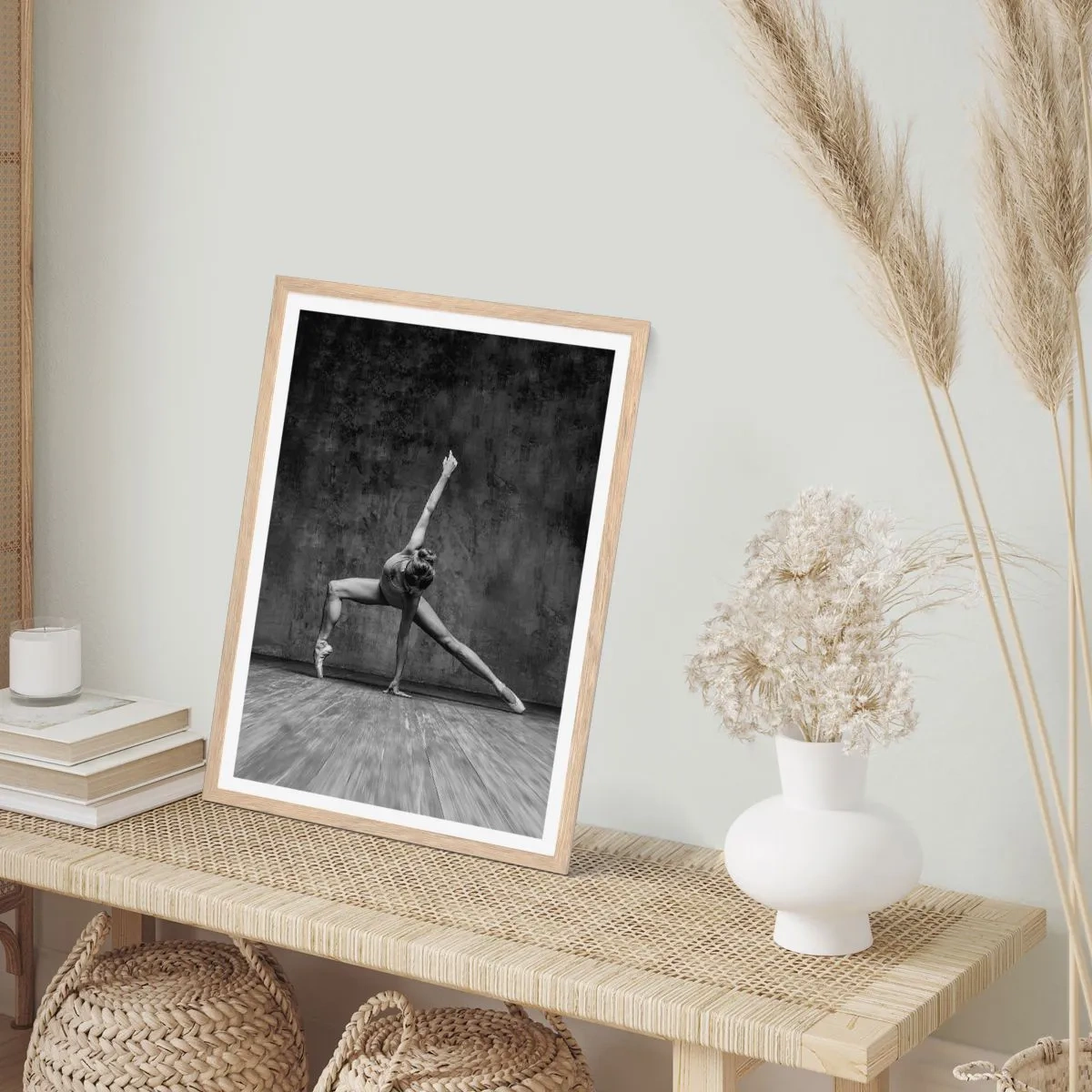 Affisch i ram av ljusek - Balansens ideal - 40x50 cm