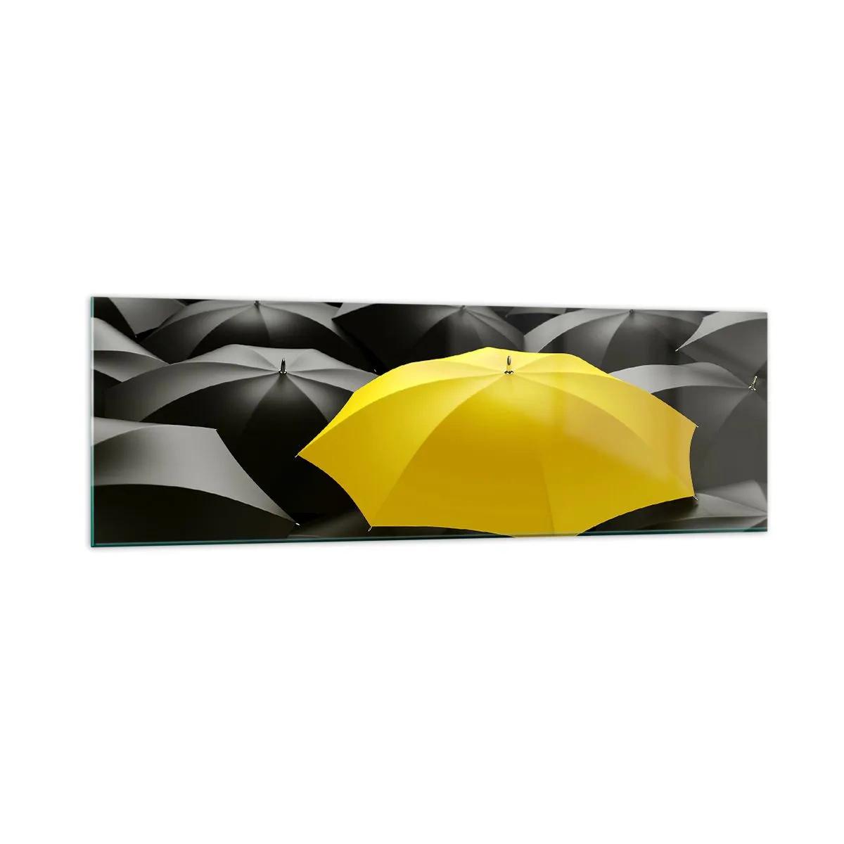 Glastavla - Bild på glas - Farväl sorgen - 160x50 cm