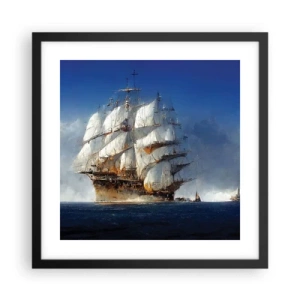 Affisch i svart ram - The great glory! - 40x40 cm