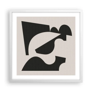 Affisch i vit ram - För självmontering - 50x50 cm