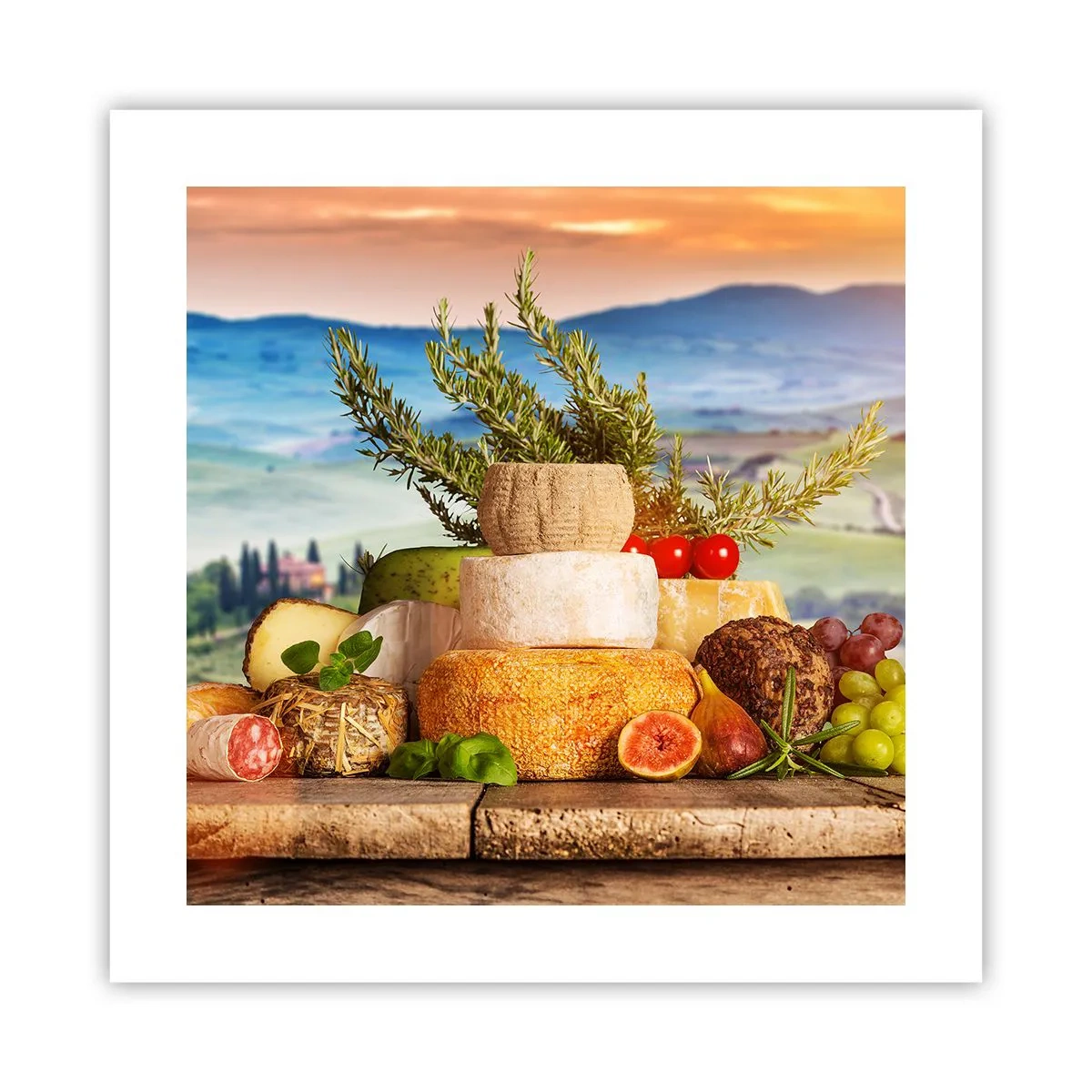 Affisch - Italiensk livsglädje - 40x40 cm