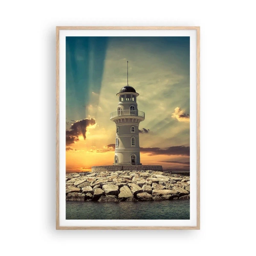 Affisch i ram av ljusek - Ljus - Godhet - Skönhet - 70x100 cm