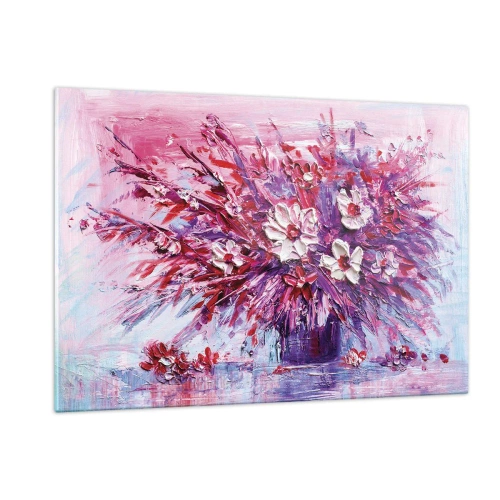 Glastavla - Bild på glas - Oskuld och passion  - 120x80 cm