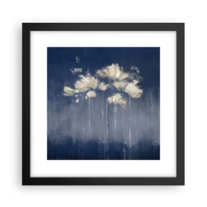Affisch i svart ram - Som kronblad i vinden - 30x30 cm