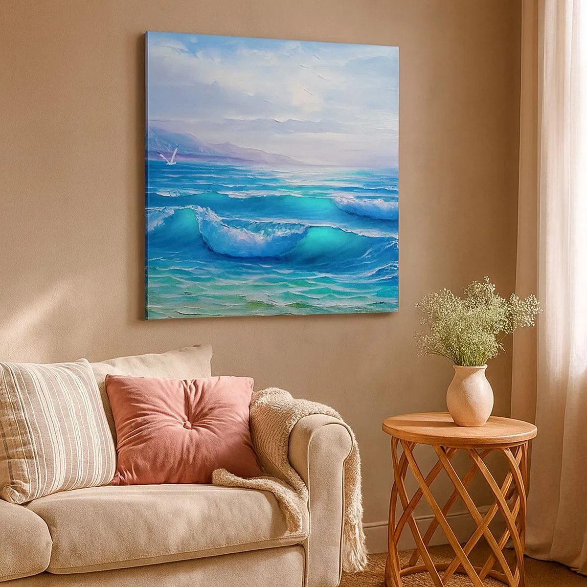 Canvastavla - Bild på duk - Stillande - 30x30 cm