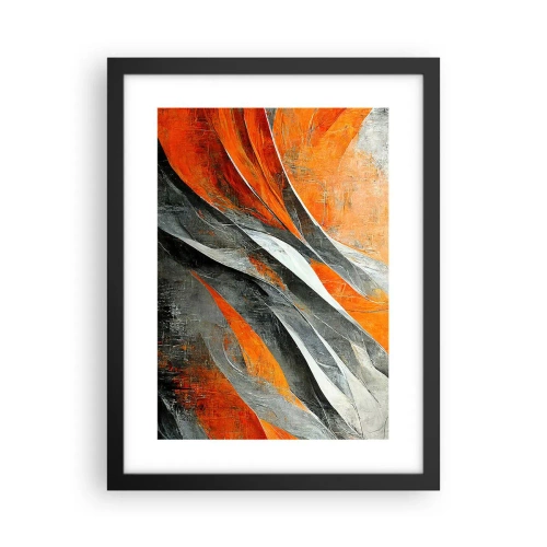 Affisch i svart ram - Värme och kyla - 30x40 cm