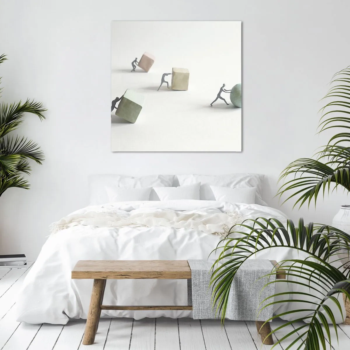 Canvastavla - Bild på duk - Livet leker - 70x70 cm