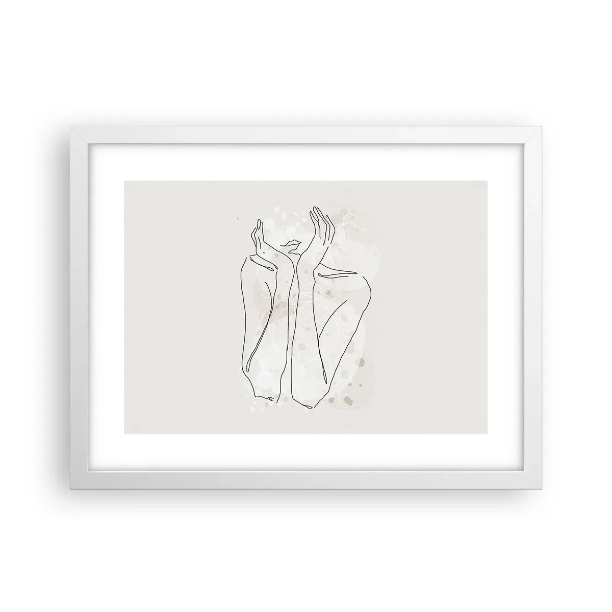 Affisch i vit ram - Drömstund - 40x30 cm